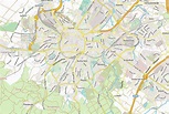 Kurpark Burtscheid-Stadtplan mit Luftansicht und Hotels von Aachen