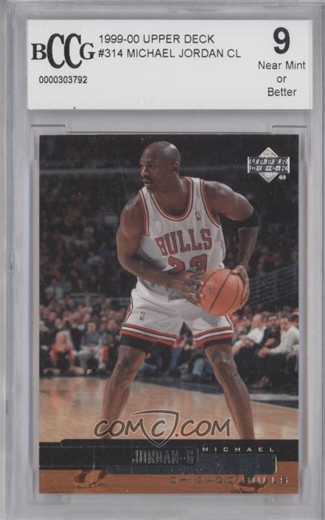 All prices are on a per item basis. 1999-00 Upper Deck - Base #314 - Michael Jordan, Checklist BCCG Near Mint