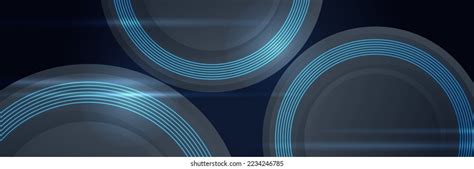 Abstract Blue Technology Banner Design Stock Vector Royalty Free