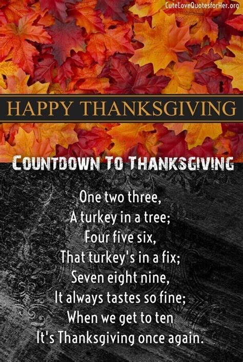 Generate a fun thanksgiving turkey poem. 25 Thanksgiving Love Poems to Wish Her / Him - Thankful Poems