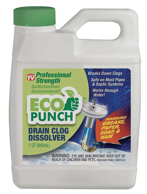 Eco Punch 32 Fl Oz Drain Cleaner In The Cleaners Department At Lowes Com