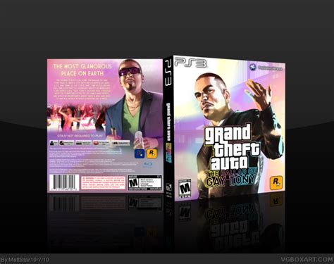 Grand Theft Auto Iv The Ballad Of Gay Tony Playstation 3 Box Art Cover