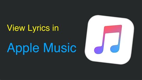 How To View Lyrics In Apple Music And Itunes Youtube