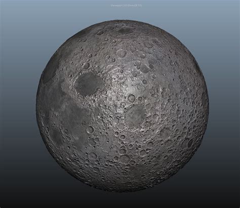 3d Model Moon Planet Normal Map Mid Poly 8k Res Vr Ar Low Poly