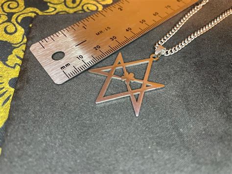 Unicursal Hexagram Thelema Symbol Stainless Steel Petal Etsy