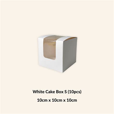 White Cake Box S 10pcs