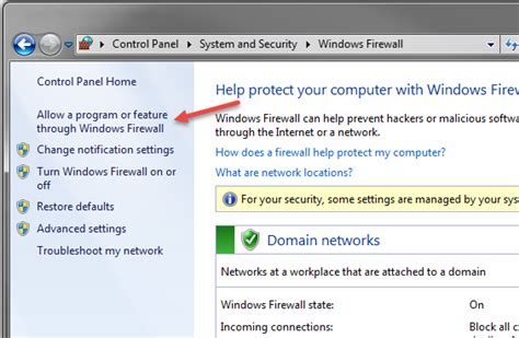 How To Allow A Program Through The Firewall