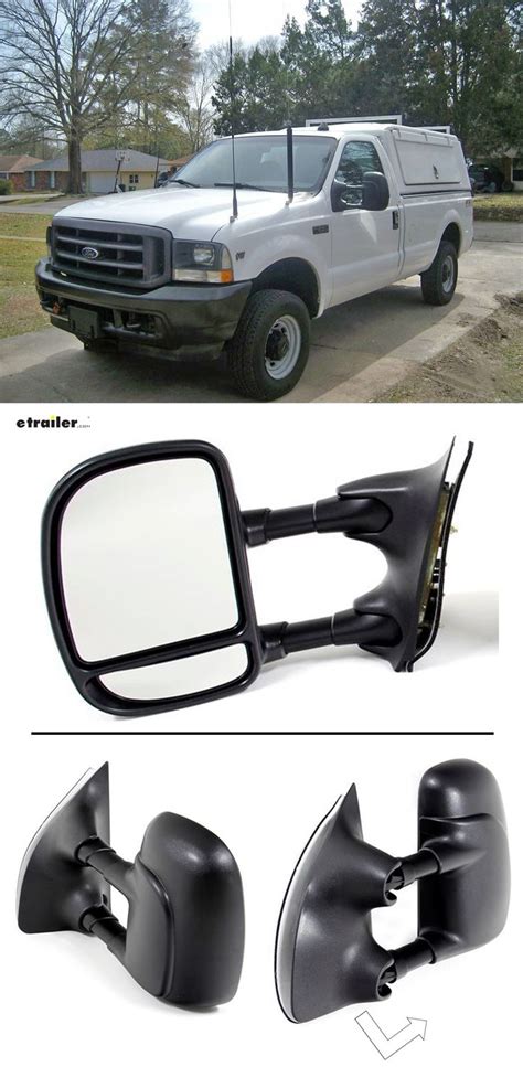 K Source Custom Extendable Towing Mirrors Manual Black Pair K Source Towing Mirrors