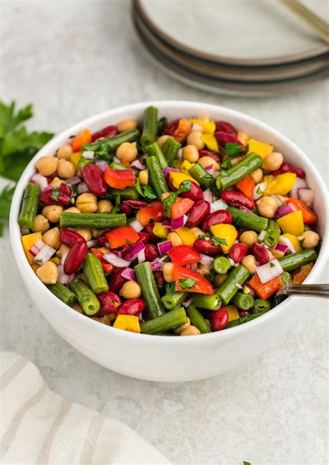 Three Bean Salad Recipe Fresh And Easy Flavor The Moments