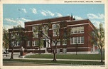 Abilene High School Kansas Postcard
