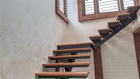 Fabricated Metel Staircase Construction Floating Staircase Youtube