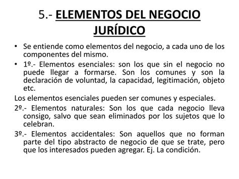 Elementos Do Negocio Juridico