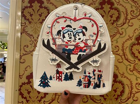 Loungefly Backpack Minnie And Mickey Holiday Bag 2021
