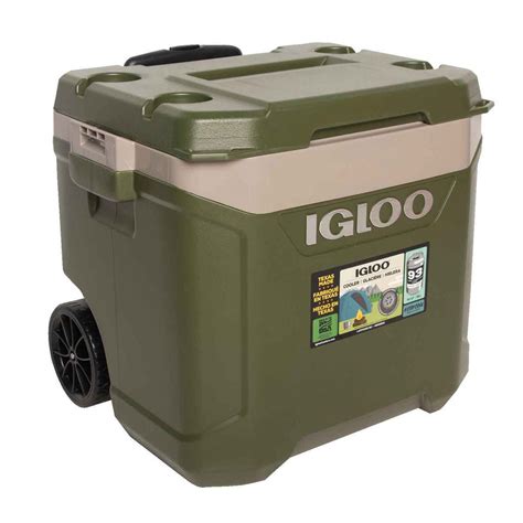 Igloo Latitude 60 Quart Wheeled Cooler Tank Green Tank Green
