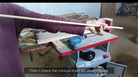 How To Make Conical And Barreled Wooden Arrow Shafts Youtube