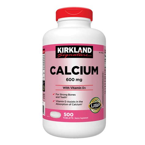 Delivery is included in our price. Kirkland Signature Calcium 600 mg + D3, 500 tablets STRONG ...