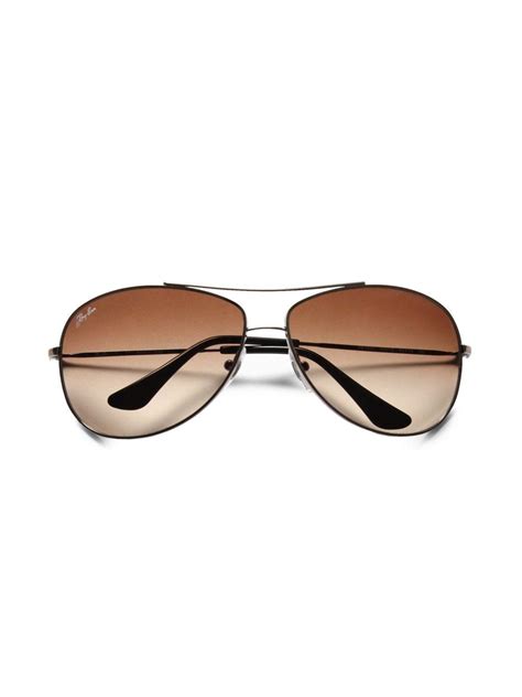 Ray Ban Rb3293 Wrap Aviator Sunglasses In Metallic For Men Lyst