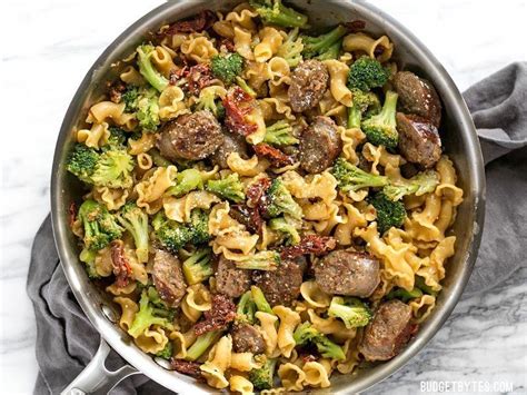 Just brown some ground turkey, add your other ingredients into the pot and simmer. One Pot Sausage and Sun Dried Tomato Pasta | Recipe ...
