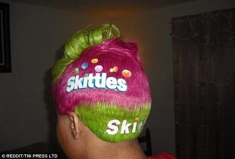 Taste The Rainbow This Lady Better Hope No One Gave Her Head A Lick With A Convincing Skittles