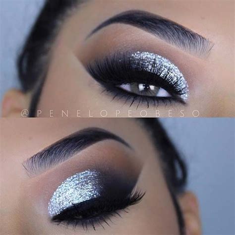 43 Glitzy Nye Makeup Ideas Stayglam Silver Eye Makeup Silver