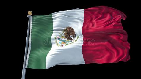 Paquete De Banderas Animadas De México En Pantalla Verde Y 3d Metrajes Vídeo De Fondo Cielo