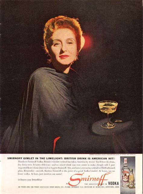 0 Celeste Holm For Smirnoff Vodka Ad 1959 Smirnoff Vintage Advertisements Vintage Ads