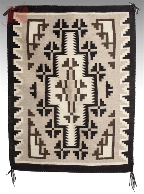 Sold Price Navajo Two Grey Hills Hand Woven Wool Rug December 4