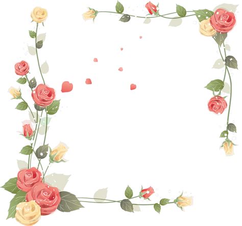 Download Free Flower Rose Frame Powerpoint Presentation Microsoft Icon