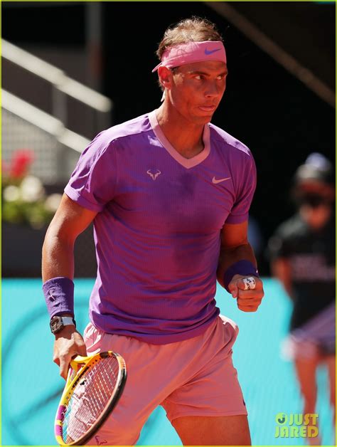 Rafael Nadal Breaks Out Those Tight Pink Shorts Again While Competing
