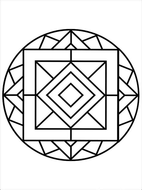 Simple Mandala Coloring Pages For Adults Free Printable Simple Mandala