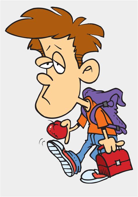 Tired Clipart Images Person Going To School Clipart Cliparts