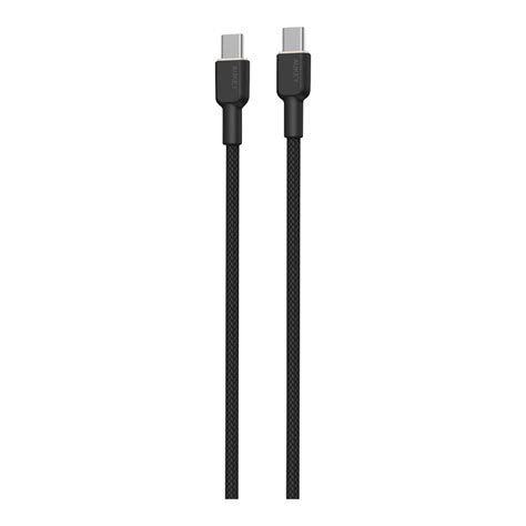 Purchase Aukey Circlet Cc 60w Nylon Braided Usb C To Usb C Cable 1m Black Cb Ncc1 Online At