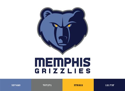 Memphis Grizzlies Brand Color Codes