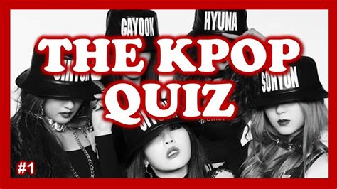 The Kpop Quiz #1 - YouTube