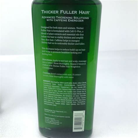 Thicker Fuller Hair Cell U Plex Pure Plant Extracts Revitalizing