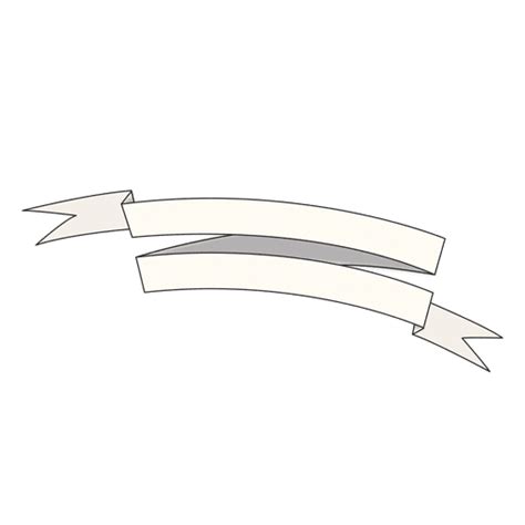 Curved Folded Ribbon Transparent Png And Svg Vector File