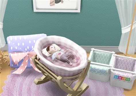 Mysimlifefou Sims Baby Baby Cribs Sims 4 Toddler