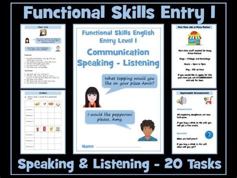 Functional Skills English Entry Level 1 Bundle Teaching Resources