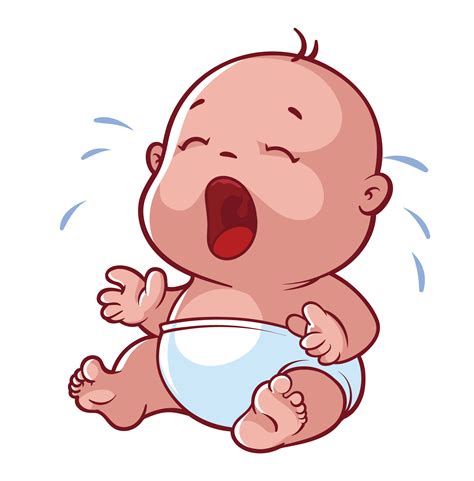Infant Cartoon Crying - Crying baby png download - 1696 ...