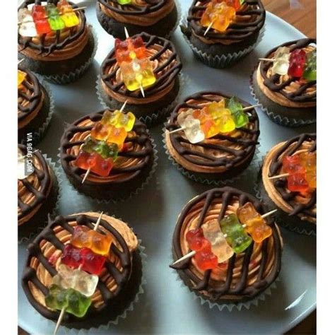 Grilled Gummy Bear Cupcakes Desserts Food Delicious Desserts