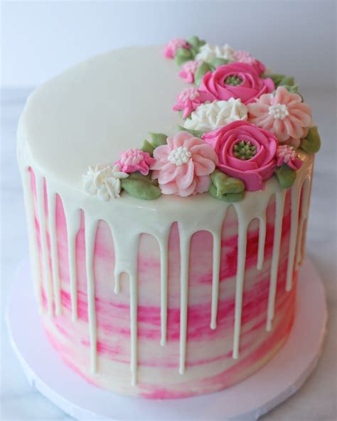 Pink Watercolor Drip Cake Cake Decorating Cake Drip Cakes