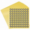 Numbers Stickers – 30-Pack Small Sticker Number, Number 1 – 100, Self ...