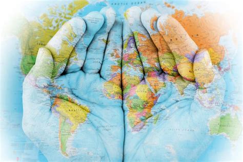 The World In Our Hands Stock Image Image Of Hold Continent 28616221