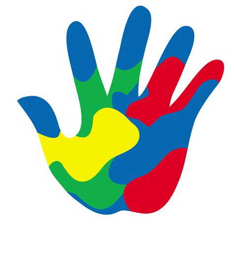 Small Hand Covered In Paint Free Clip Art