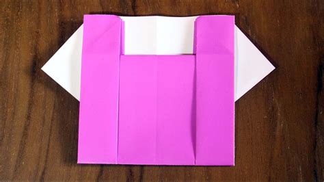 Easy Origami How To Make Paper Blouse Clothes Youtube