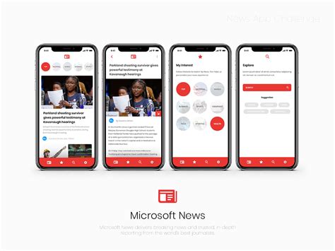 Microsoft News App Redesign Uplabs