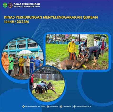 Dinas Perhubungan Provinsi Kaltim Menyelenggarakan Qurban Di Hari Raya