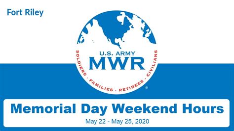 Us Army Mwr Memorial Day Weekend Hours