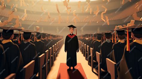 Premium Ai Image Graduation Ceremony Animation