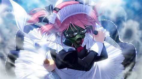 Wallpaper Blades Pink Hair Anime Girl Maid Outfit Resolution